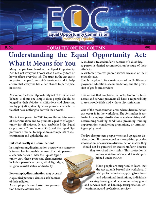 Understanding the Equal Opportunity Act